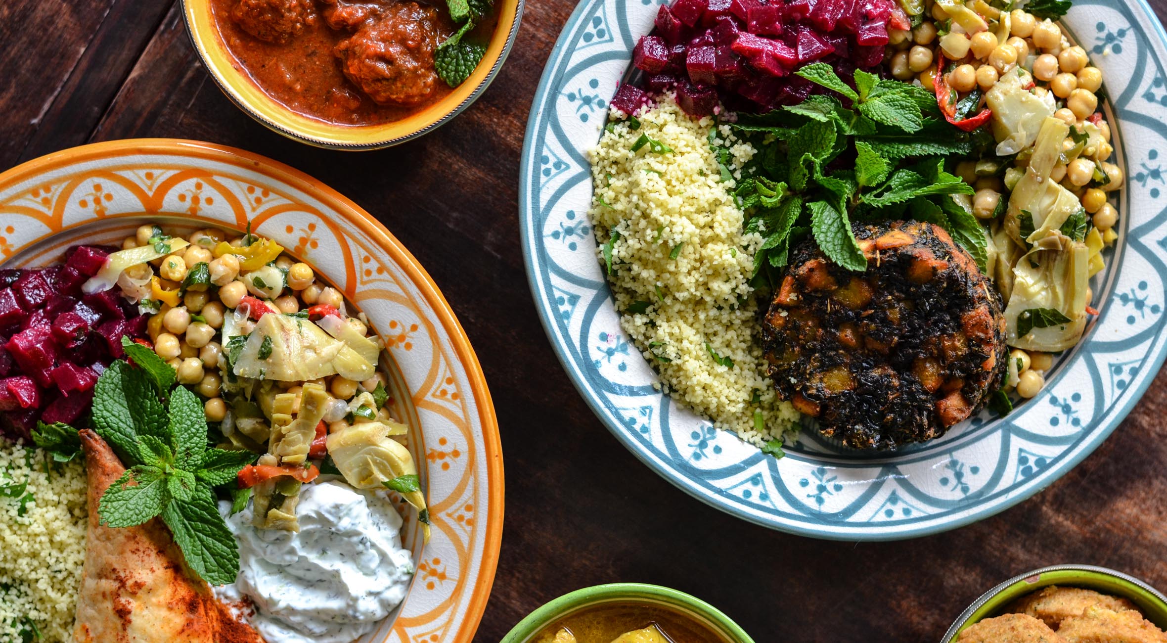 Marokkansk middag for 2 personer hos The á la Menthe – Hip marokkansk the-salon & spiseri byder på vilde madspecialiteter