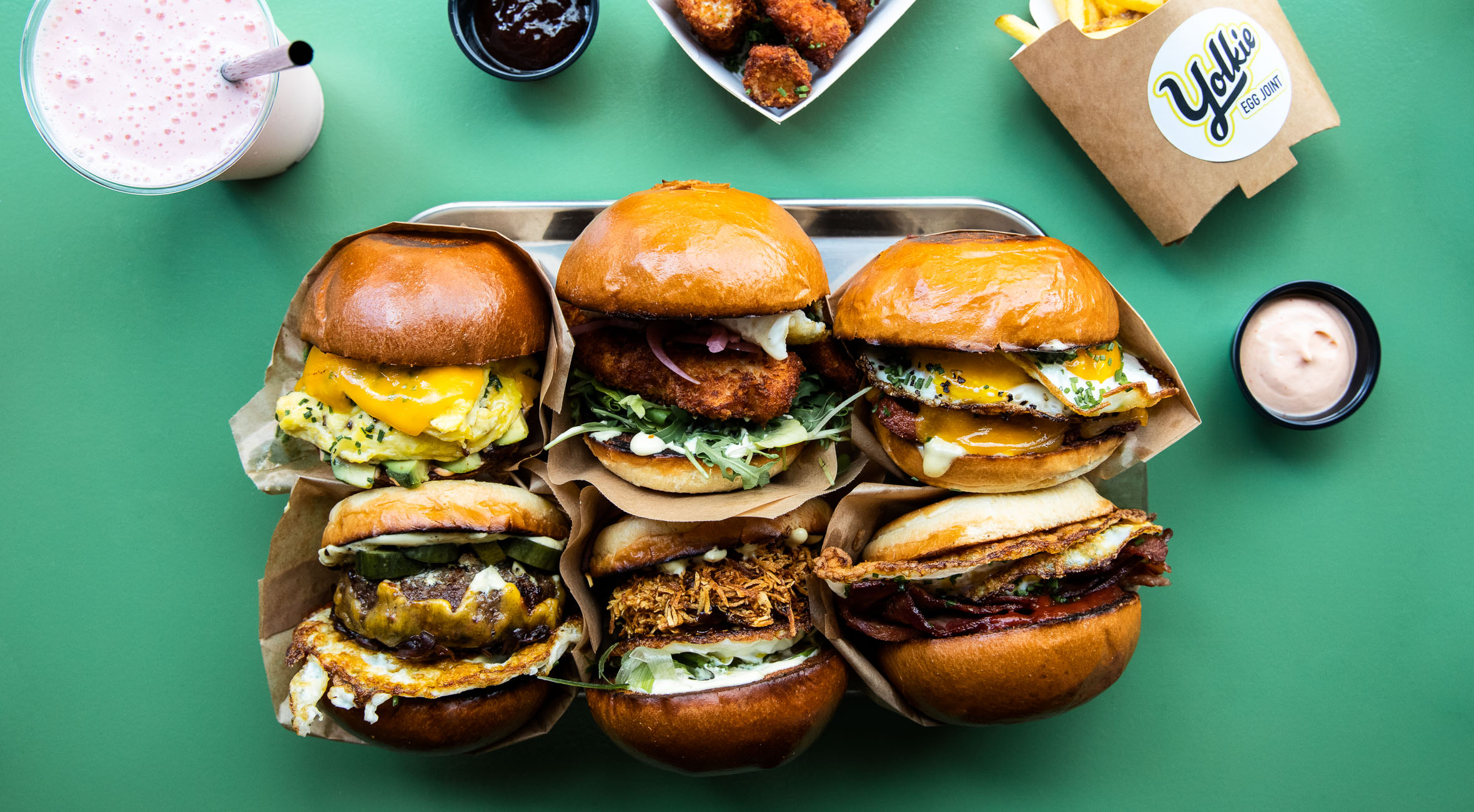 Frit valg til alt hos Yolkie Egg Joint – Ny fast food restaurant sætter ægget i fokus og serverer burgere morgen, middag og aften
