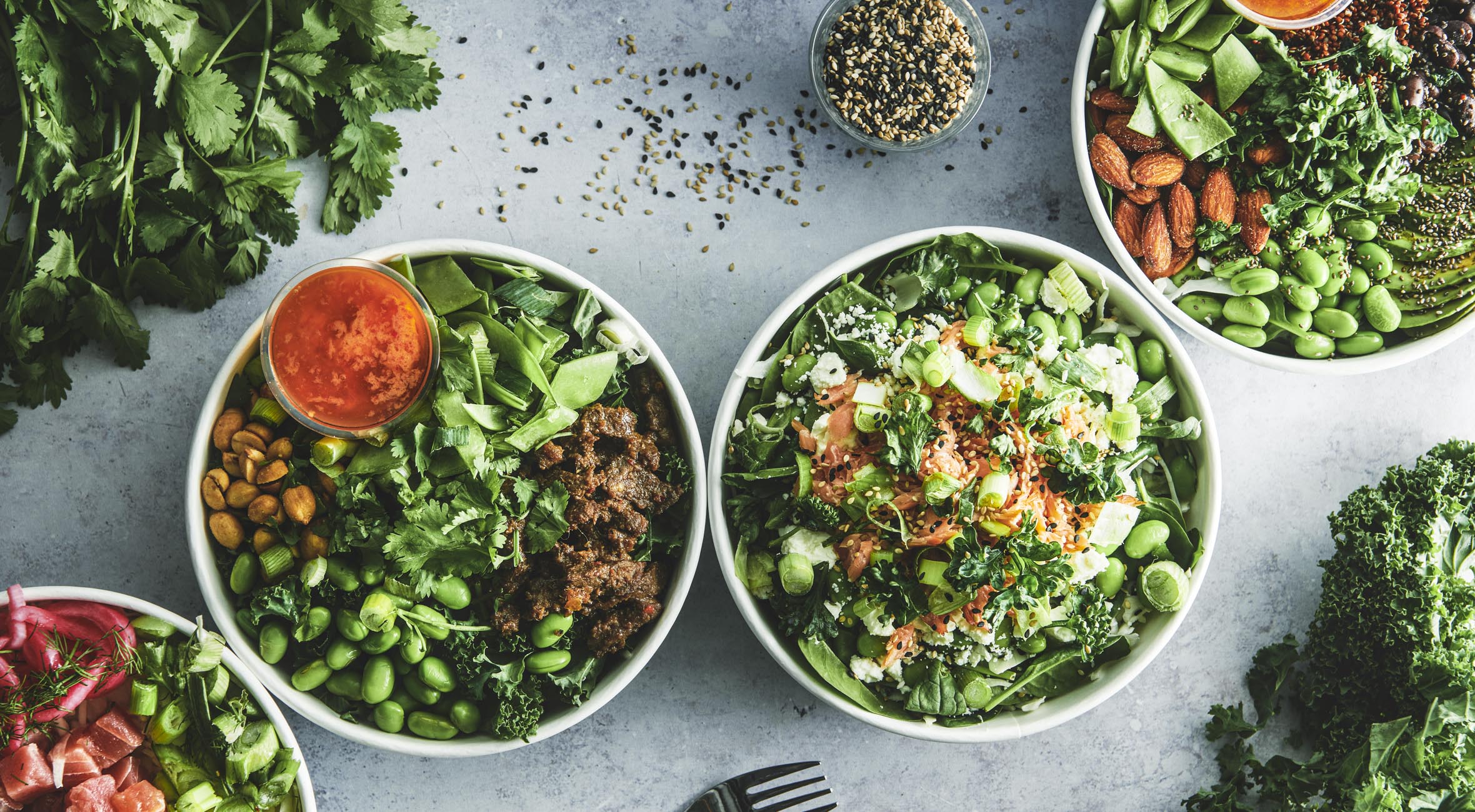 2 sandwich / salater + 2 store juice hos Kcal Factory – Hip sandwich- & salatbar stormer frem og har indtaget alt fra Østerbro til Vesterbro, Hellerup og Amager