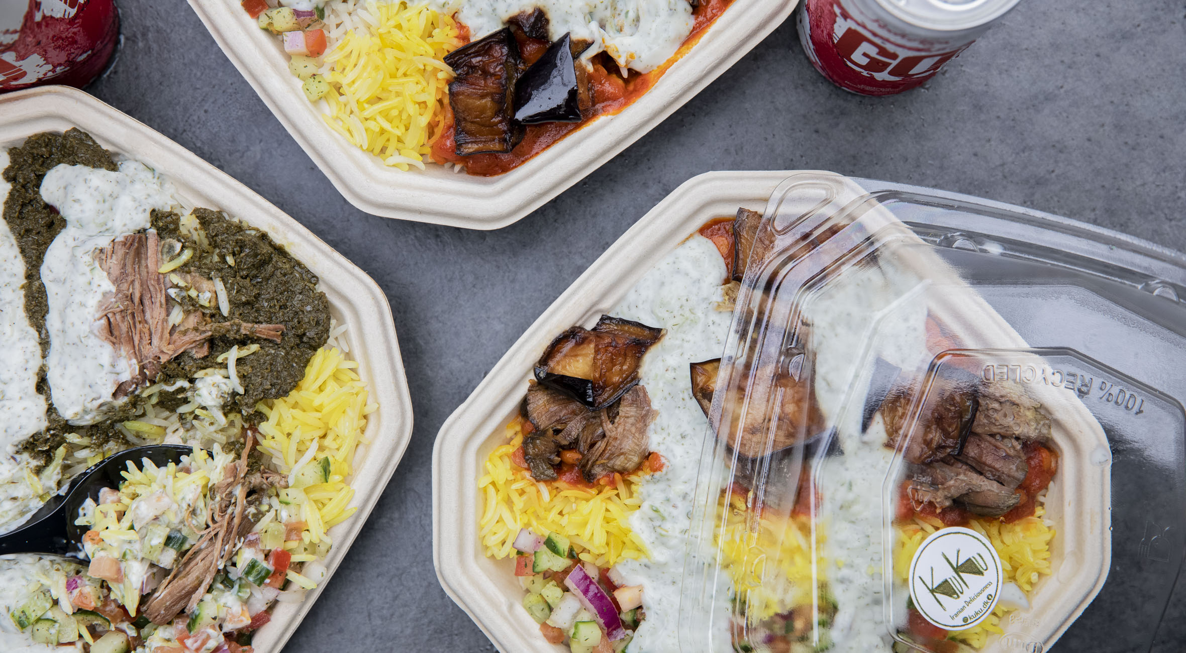 2 hovedretter + 2 drikke hos KUKU i Nordvest – Iransk food truck laver mad så god, at du føler dig heldig, når du spiser den